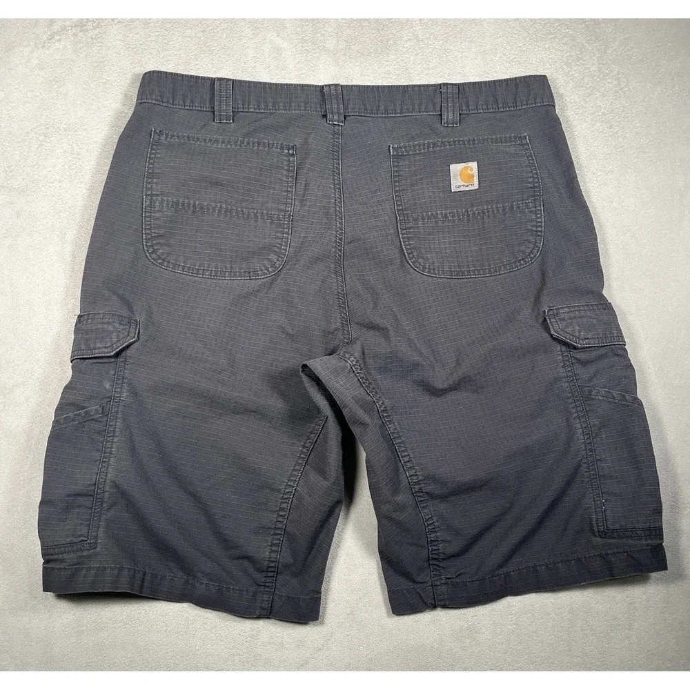 Carhartt Mens Force Relaxed Fit Ripstop Cargo Shorts 40 Grey 11 Inseam 103543